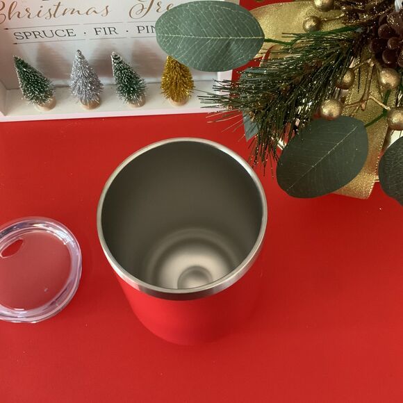 Brand New! Red Insulated 16oz Christmas Coffee/Wine Tumbler w/Lid - Picture 5 of 5